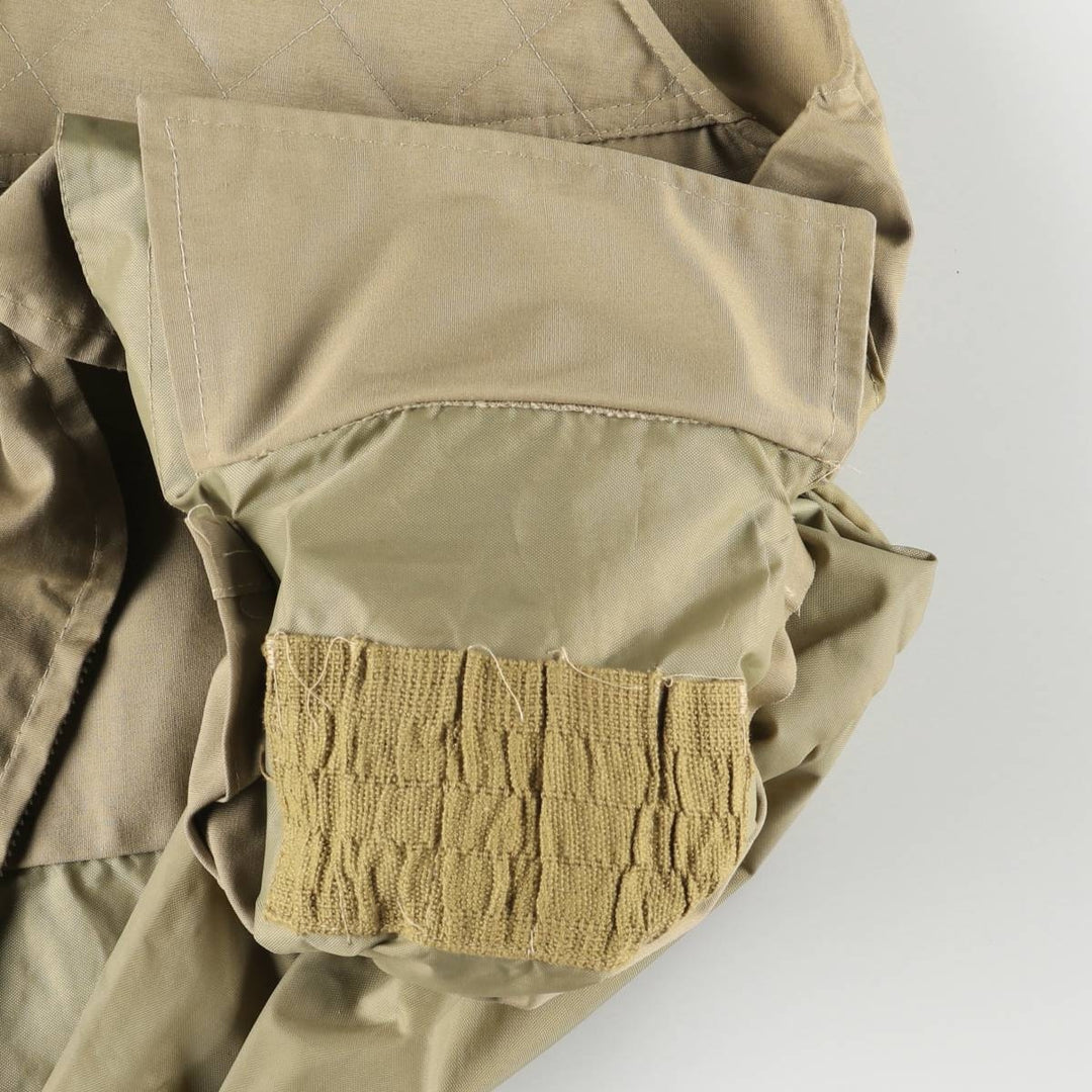 Vintage 1980'S Browning hunting vest, made in the USA, size M, men's polyester Khaki type beige Vintage Second Hand