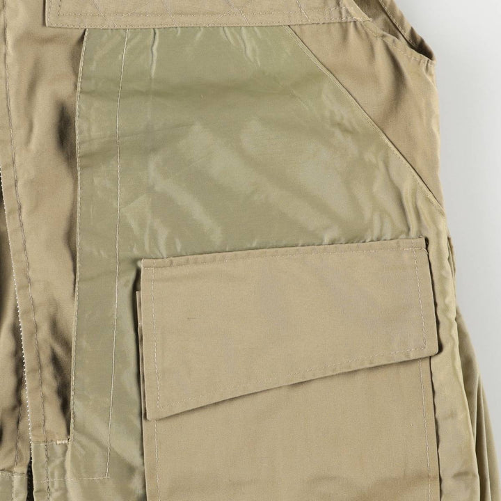 Vintage 1980'S Browning hunting vest, made in the USA, size M, men's polyester Khaki type beige Vintage Second Hand