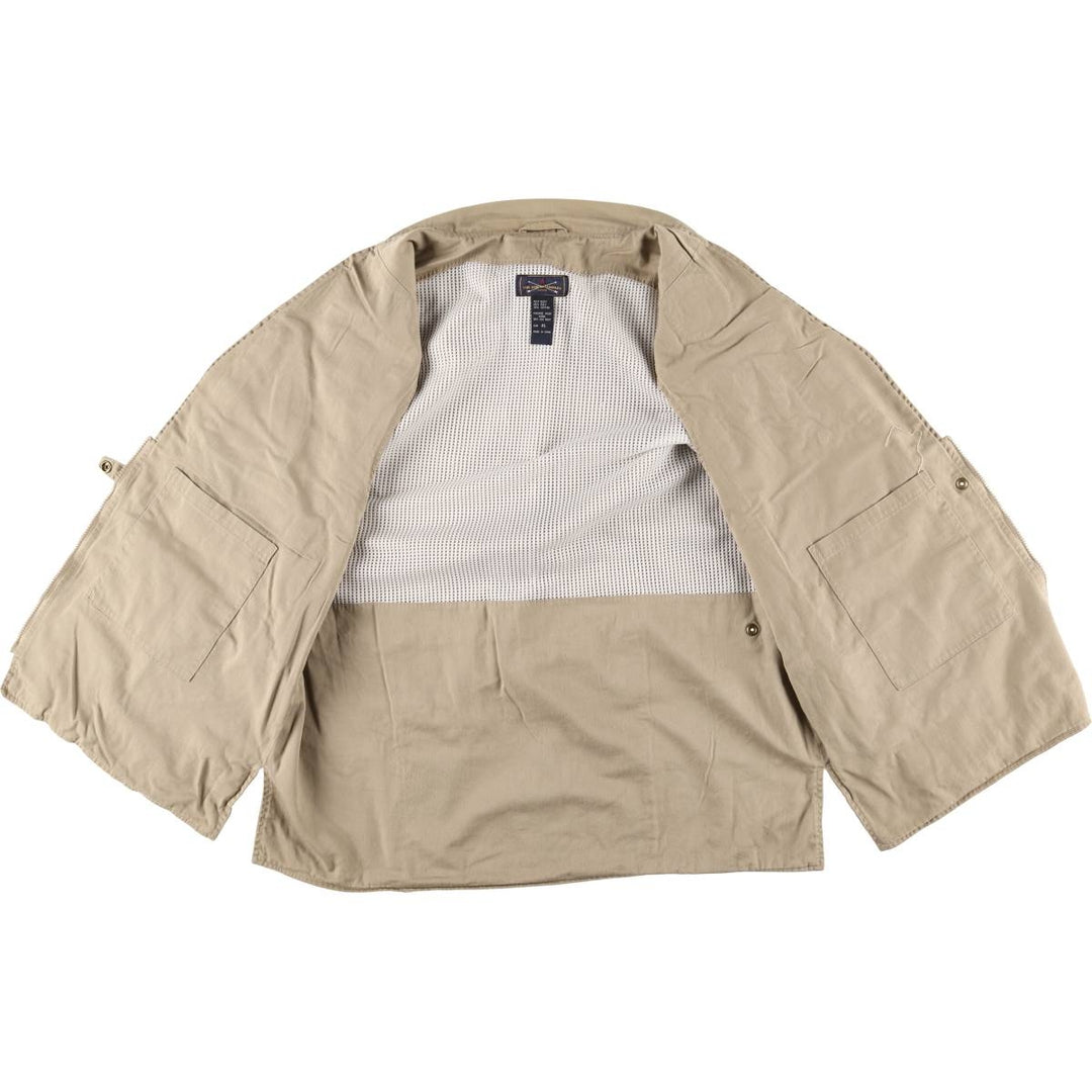 Arrow THE ARROW COMPANY Safari Vest, Men's XL, Vintage polyester Beige type Vintage Second Hand