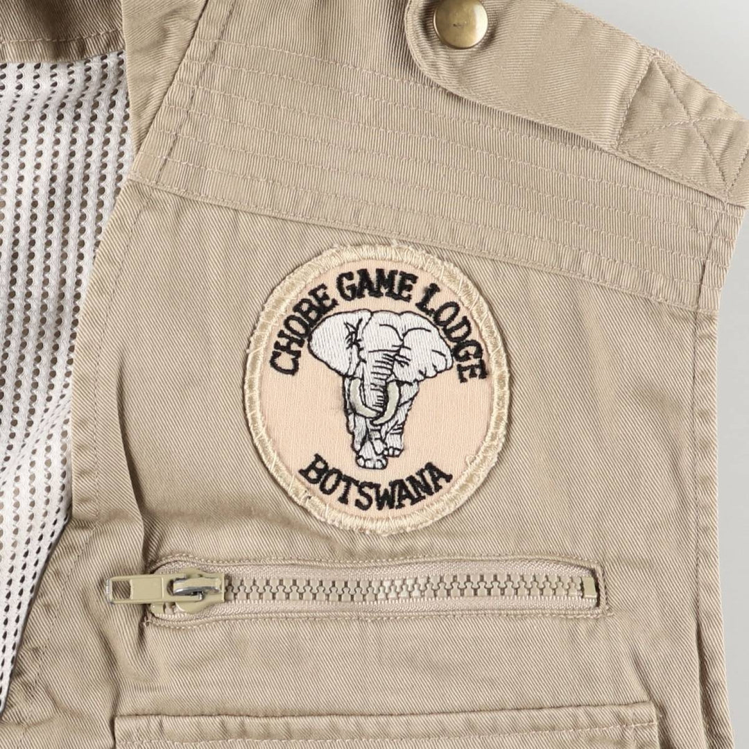 Arrow THE ARROW COMPANY Safari Vest, Men's XL, Vintage polyester Beige type Vintage Second Hand