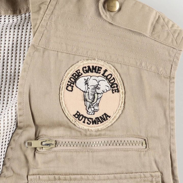 Arrow THE ARROW COMPANY Safari Vest, Men's XL, Vintage polyester Beige type Vintage Second Hand