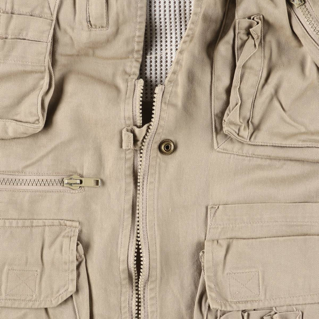 Arrow THE ARROW COMPANY Safari Vest, Men's XL, Vintage polyester Beige type Vintage Second Hand