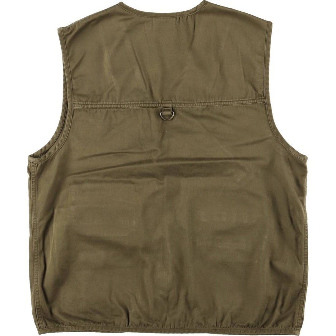 Liz Claiborne LIZ WEAR Fishing Vest, Men's Size Medium cotton Khaki type Vintage Second Hand