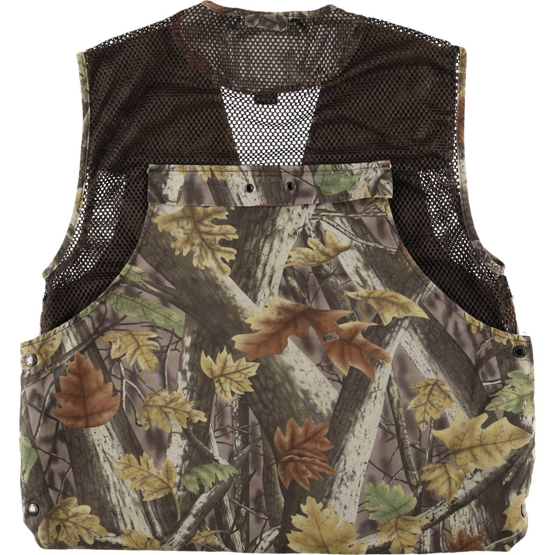 MASTER SPORTSMAN Realtree Camo Padded Hunting Vest, Men's XL cotton Khaki type Vintage Second Hand