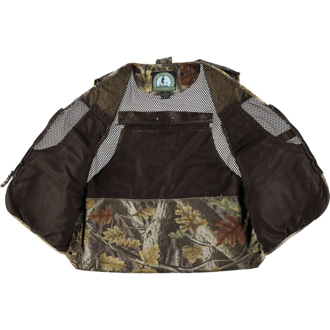 MASTER SPORTSMAN Realtree Camo Padded Hunting Vest, Men's XL cotton Khaki type Vintage Second Hand