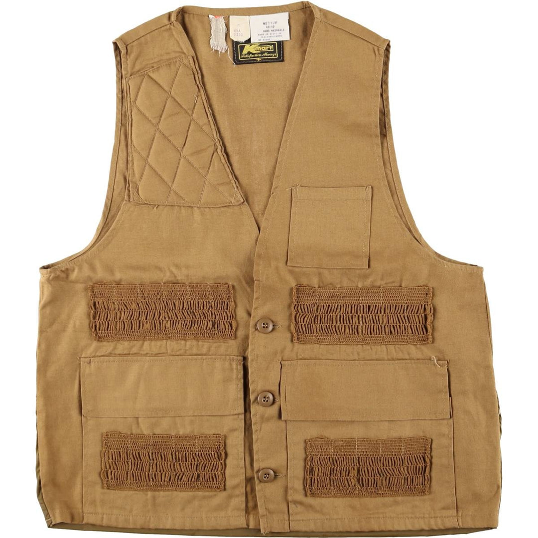 Vintage 1970'S Kmart hunting vest, size M, men's cotton brown type Vintage Second Hand