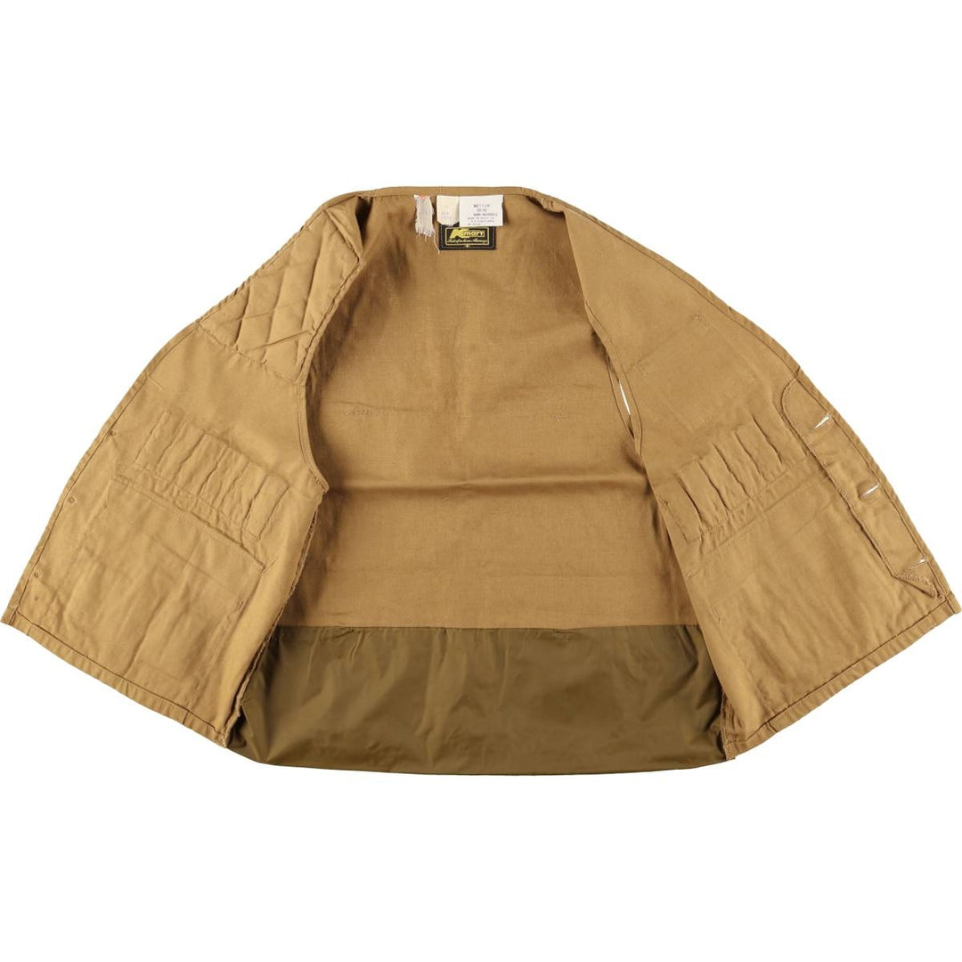 Vintage 1970'S Kmart hunting vest, size M, men's cotton brown type Vintage Second Hand