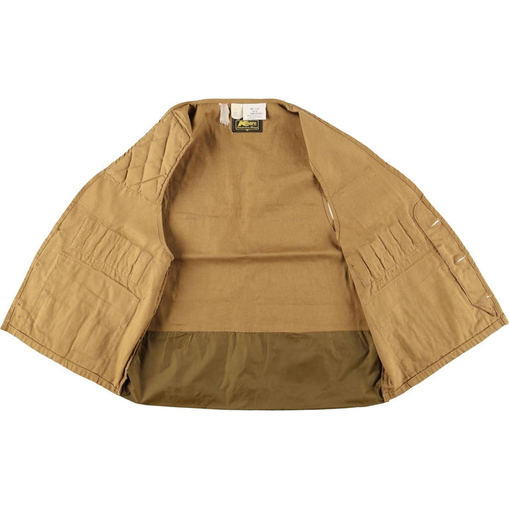 Vintage 1970'S Kmart hunting vest, size M, men's cotton brown type Vintage Second Hand