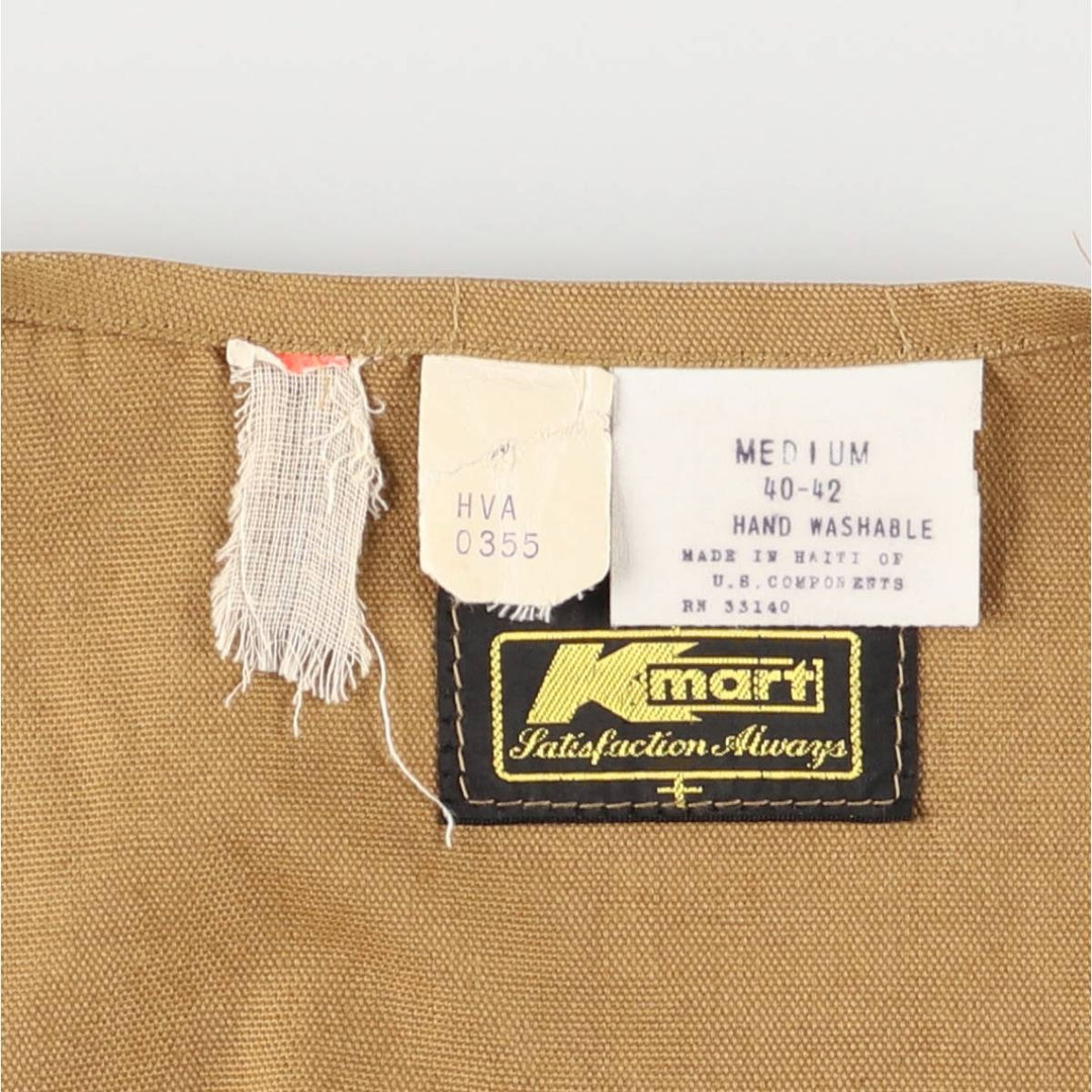 Vintage 1970'S Kmart hunting vest, size M, men's cotton brown type Vintage Second Hand
