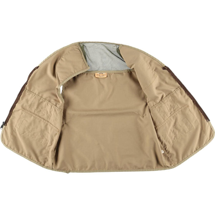 Vintage 80s-90'S SAFT BAK hunting vest, men's size L unclear Khaki type beige Vintage Second Hand