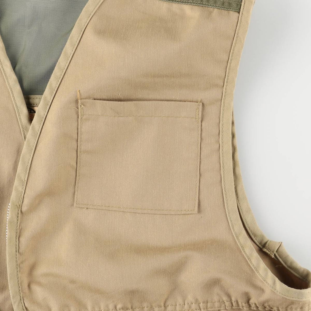 Vintage 80s-90'S SAFT BAK hunting vest, men's size L unclear Khaki type beige Vintage Second Hand