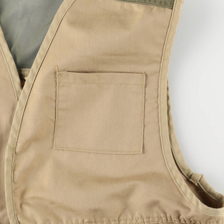 Vintage 80s-90'S SAFT BAK hunting vest, men's size L unclear Khaki type beige Vintage Second Hand