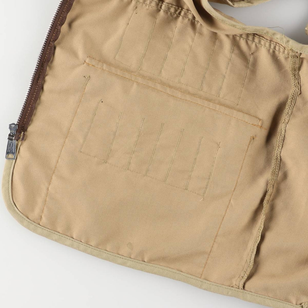 Vintage 80s-90'S SAFT BAK hunting vest, men's size L unclear Khaki type beige Vintage Second Hand