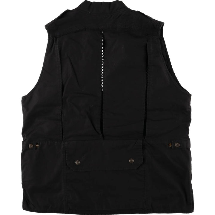 FOX OUTDOOR Fishing Vest, Men's Size S cotton black type Vintage Second Hand