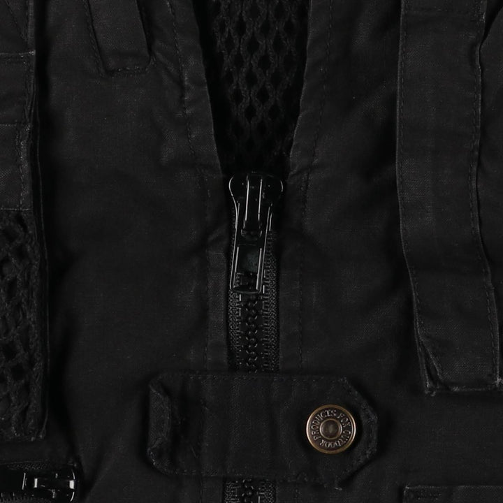 FOX OUTDOOR Fishing Vest, Men's Size S cotton black type Vintage Second Hand