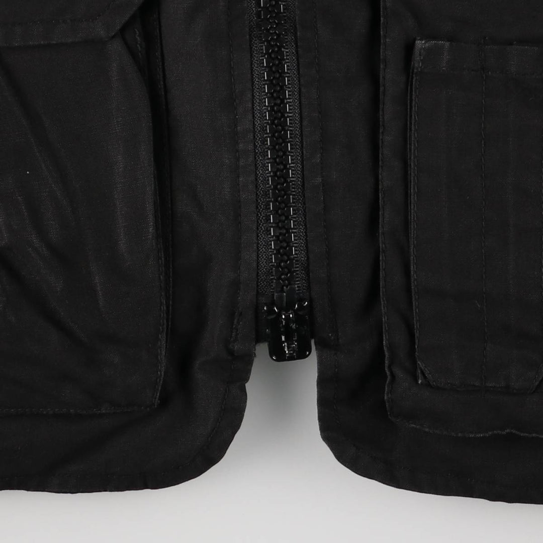 FOX OUTDOOR Fishing Vest, Men's Size S cotton black type Vintage Second Hand