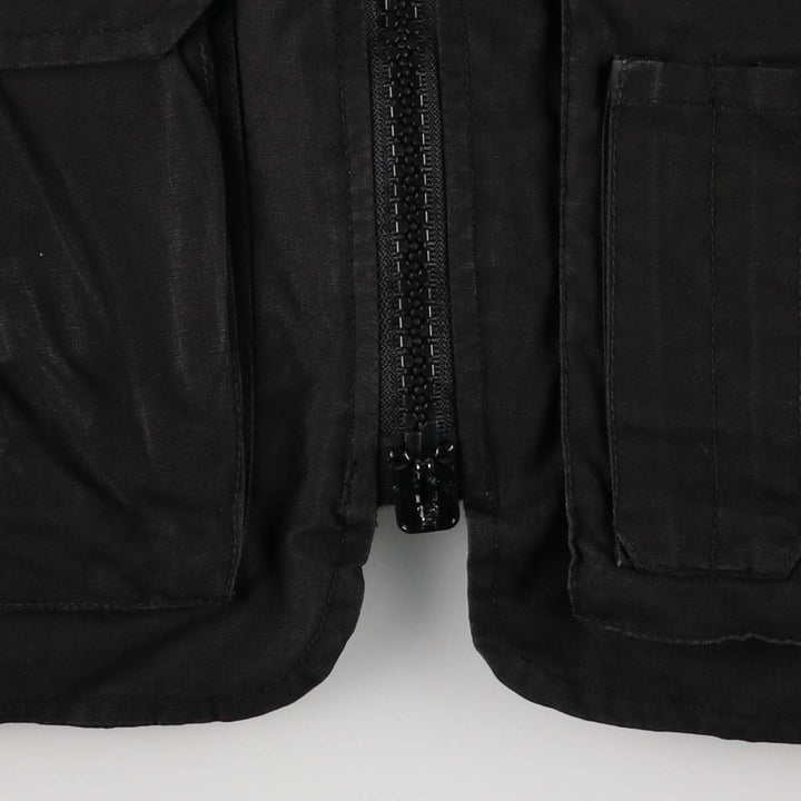 FOX OUTDOOR Fishing Vest, Men's Size S cotton black type Vintage Second Hand