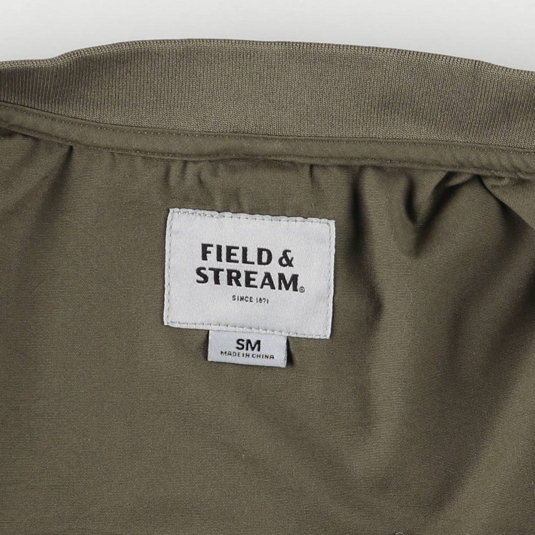 FIELD and STREAM Fishing Vest, Men's M size polyester Khaki type brown Vintage Second Hand