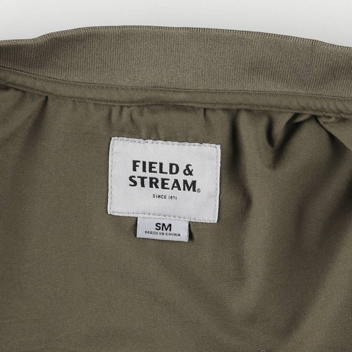 FIELD and STREAM Fishing Vest, Men's M size polyester Khaki type brown Vintage Second Hand