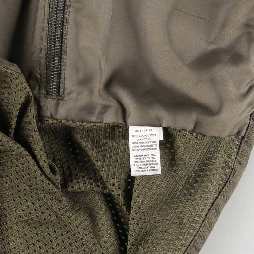 FIELD and STREAM Fishing Vest, Men's M size polyester Khaki type brown Vintage Second Hand