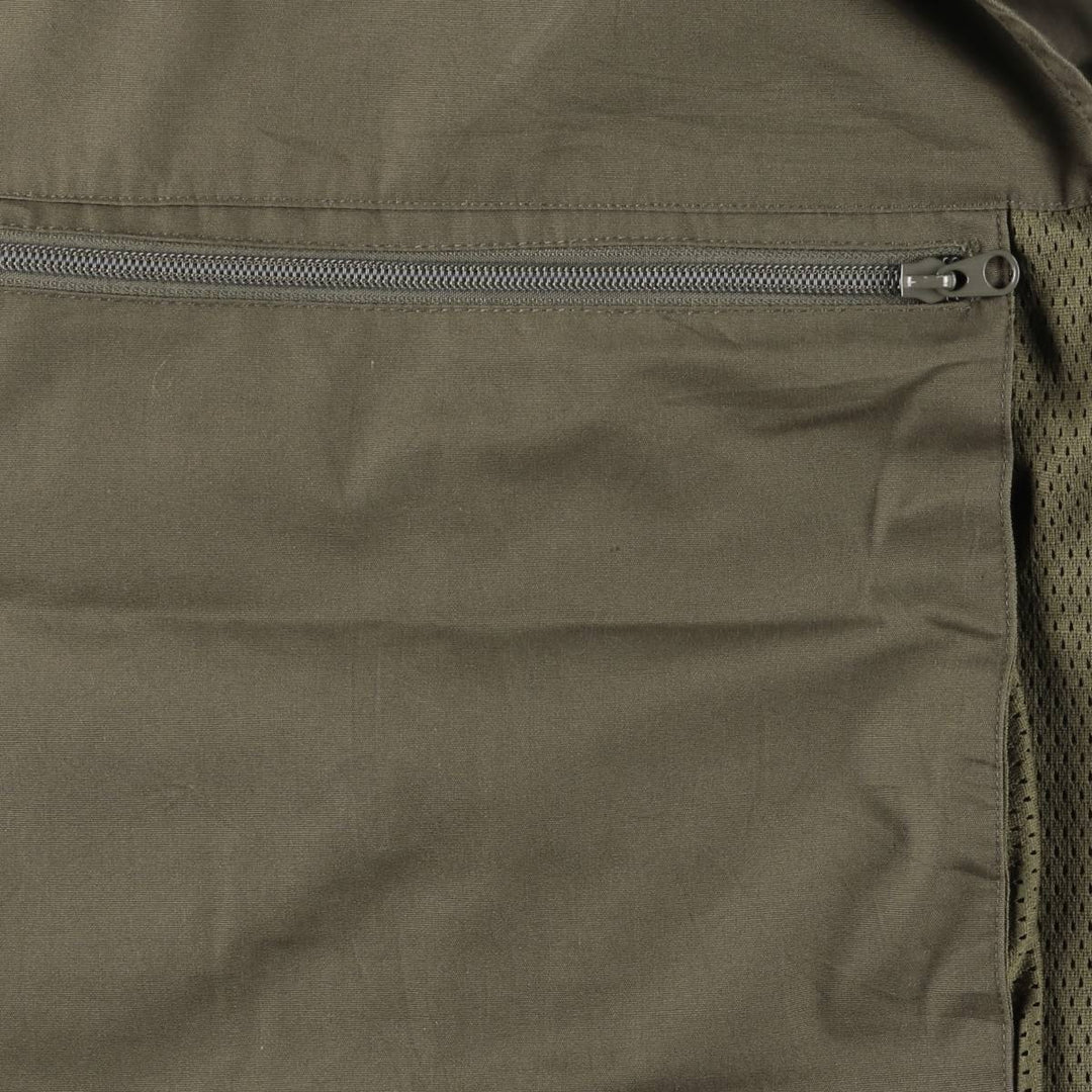 FIELD and STREAM Fishing Vest, Men's M size polyester Khaki type brown Vintage Second Hand