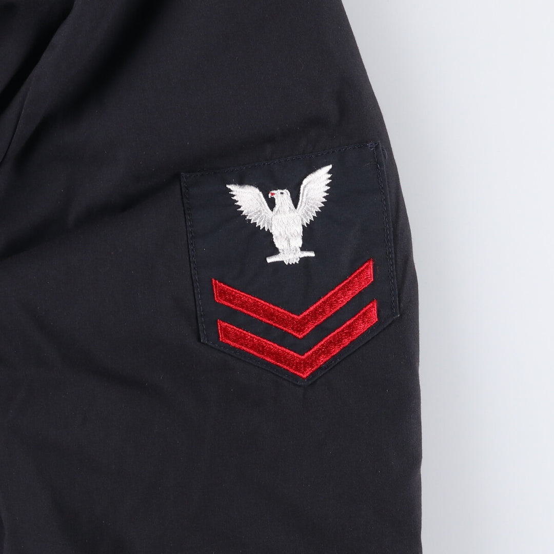 Authentic 2000'S US military DSCP military utility jacket, made in the USA, men's size L polyester black type Vintage Second Hand