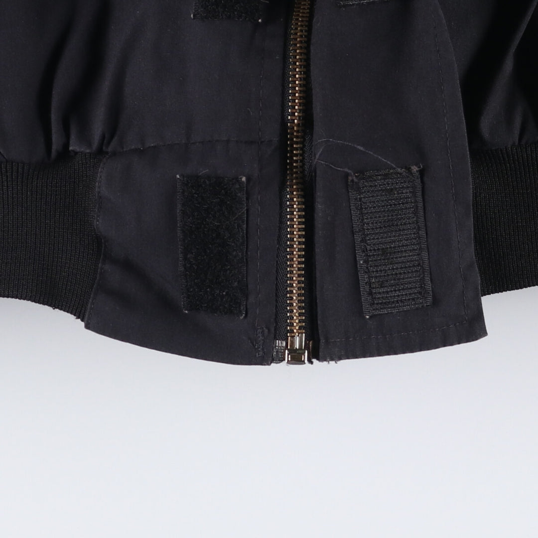 Authentic 2000'S US military DSCP military utility jacket, made in the USA, men's size L polyester black type Vintage Second Hand