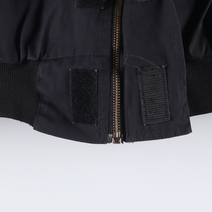 Authentic 2000'S US military DSCP military utility jacket, made in the USA, men's size L polyester black type Vintage Second Hand