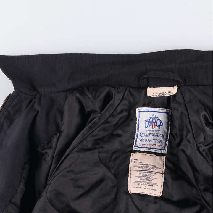 Authentic 2000'S US military DSCP military utility jacket, made in the USA, men's size L polyester black type Vintage Second Hand