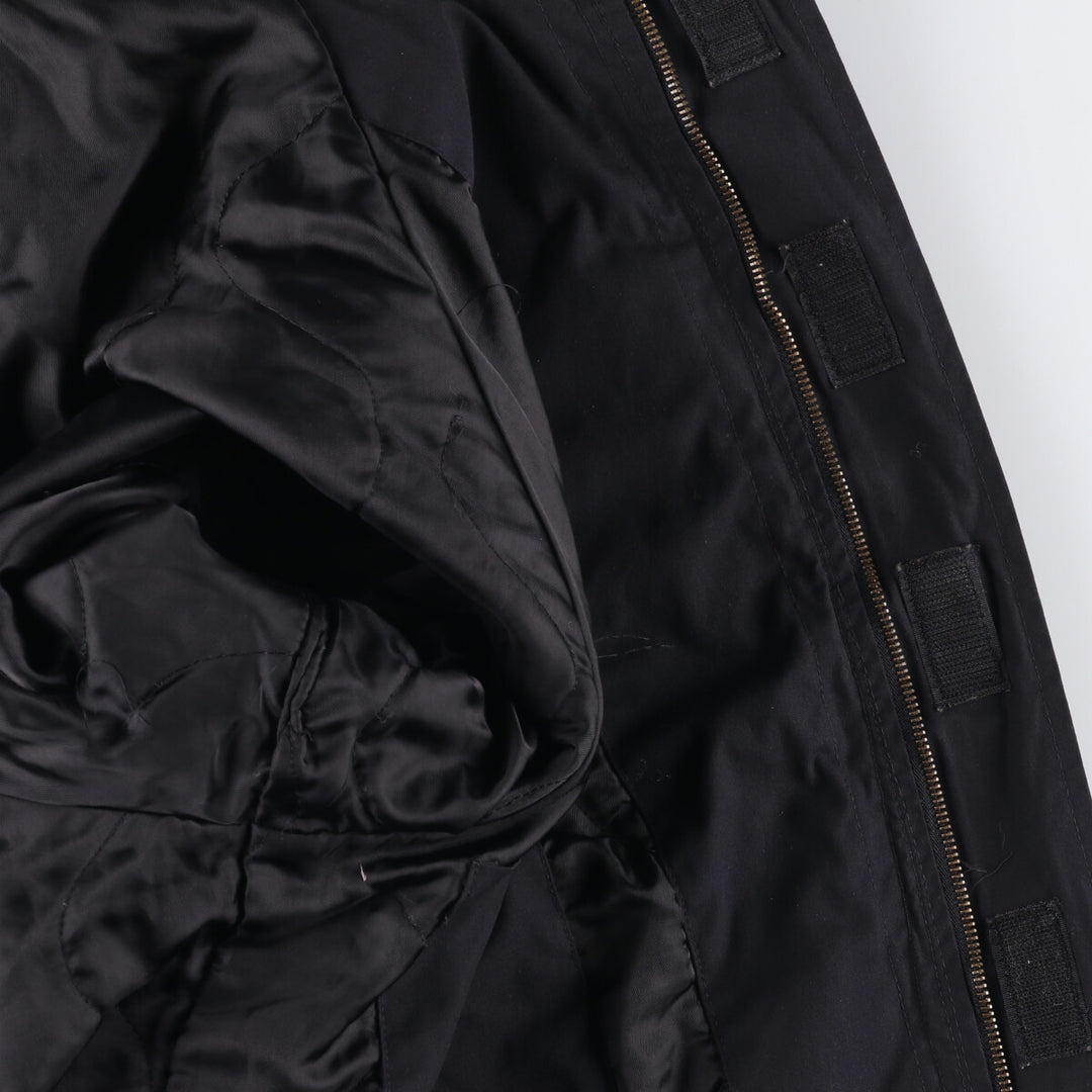 Authentic 2000'S US military DSCP military utility jacket, made in the USA, men's size L polyester black type Vintage Second Hand