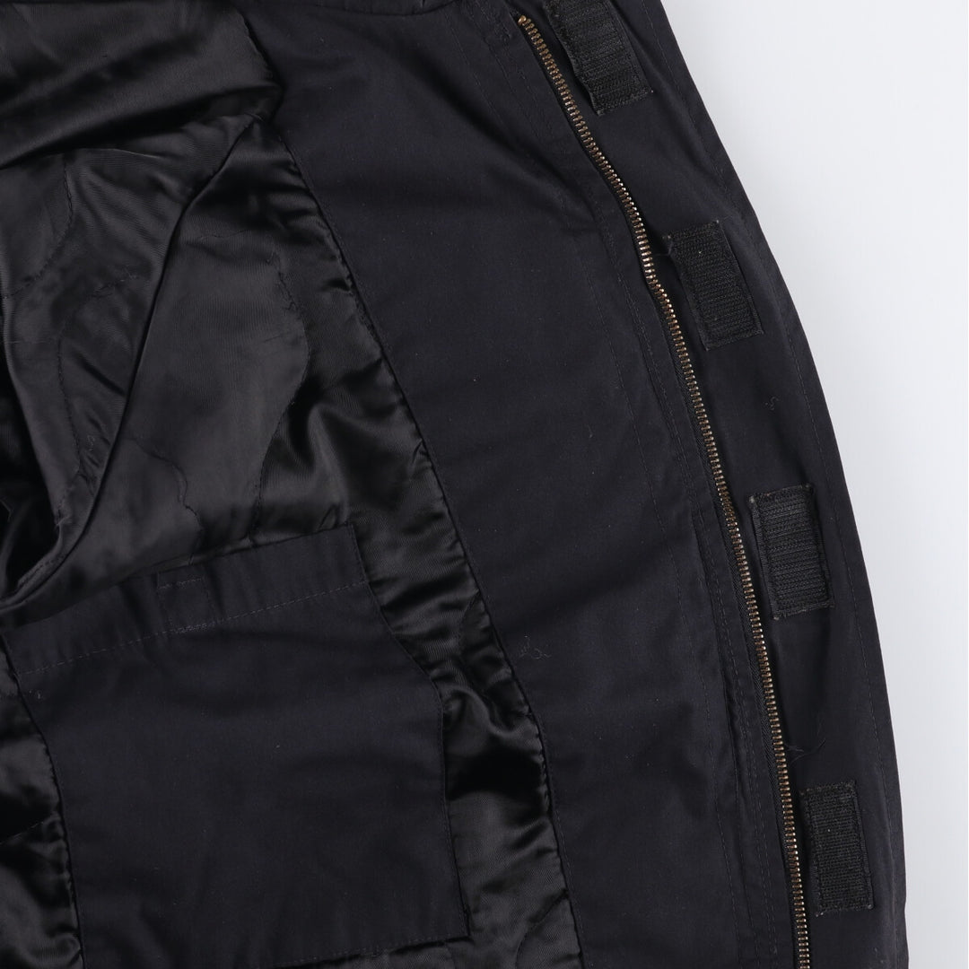 Authentic 2000'S US military DSCP military utility jacket, made in the USA, men's size L polyester black type Vintage Second Hand