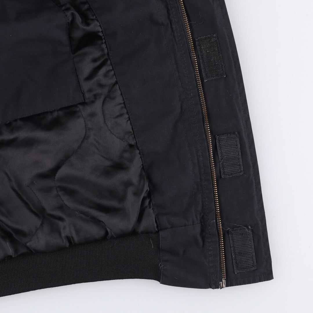 Authentic 2000'S US military DSCP military utility jacket, made in the USA, men's size L polyester black type Vintage Second Hand