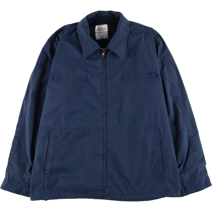 90'S US Military Utility Jacket, Made in USA, Men's Size XL, Vintage cotton navy blue type Vintage Second Hand