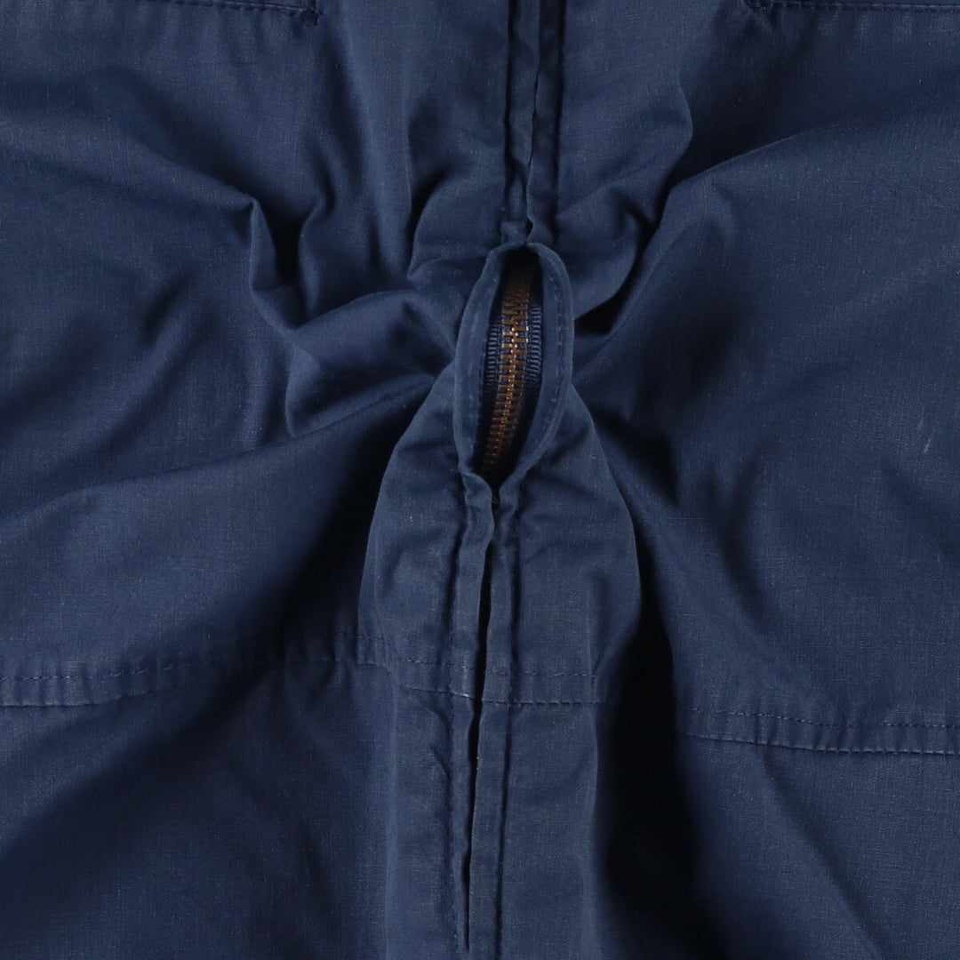 90'S US Military Utility Jacket, Made in USA, Men's Size XL, Vintage cotton navy blue type Vintage Second Hand