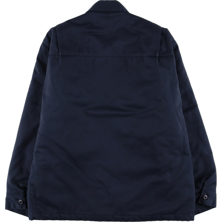 Dickies padded work jacket, men's size L polyester navy blue type Vintage Second Hand