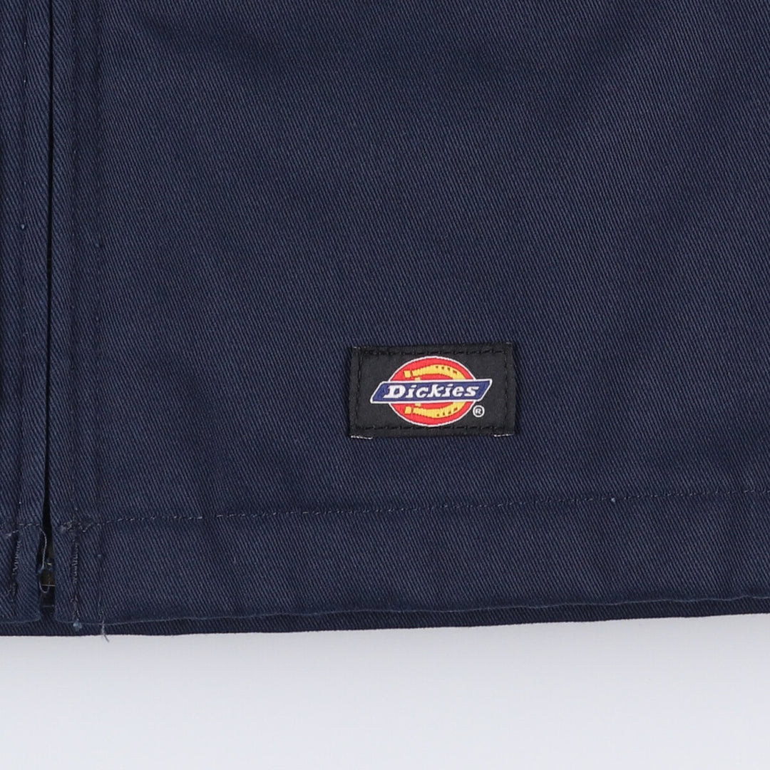 Dickies padded work jacket, men's size L polyester navy blue type Vintage Second Hand