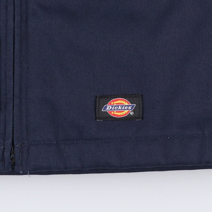 Dickies padded work jacket, men's size L polyester navy blue type Vintage Second Hand