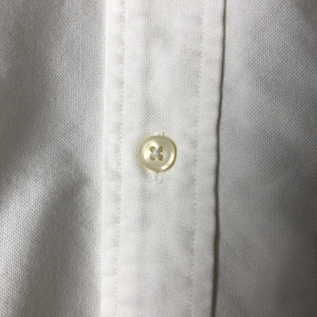 Ralph Lauren long sleeve button down shirt, men's size L cotton white type Vintage Second Hand