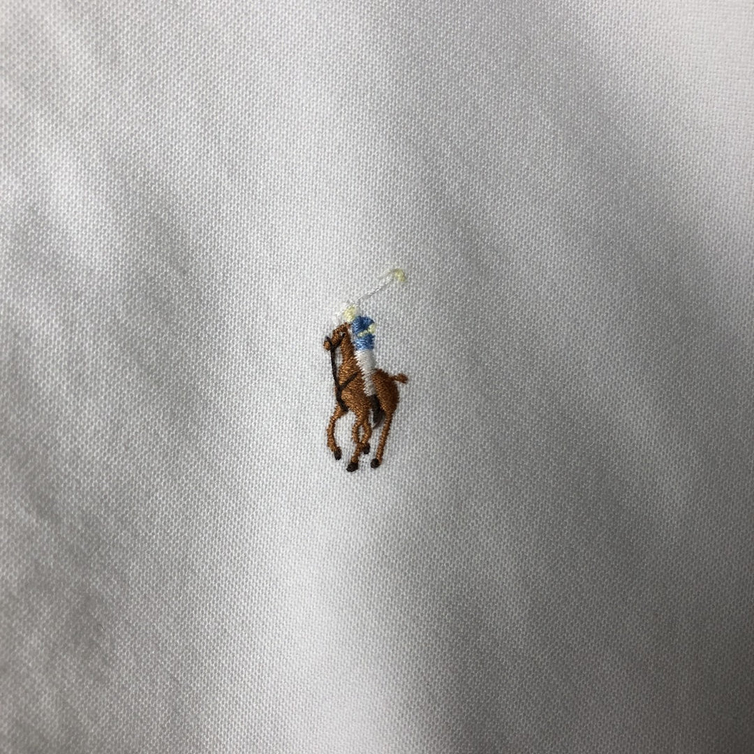 Ralph Lauren long sleeve button down shirt, men's size L cotton white type Vintage Second Hand
