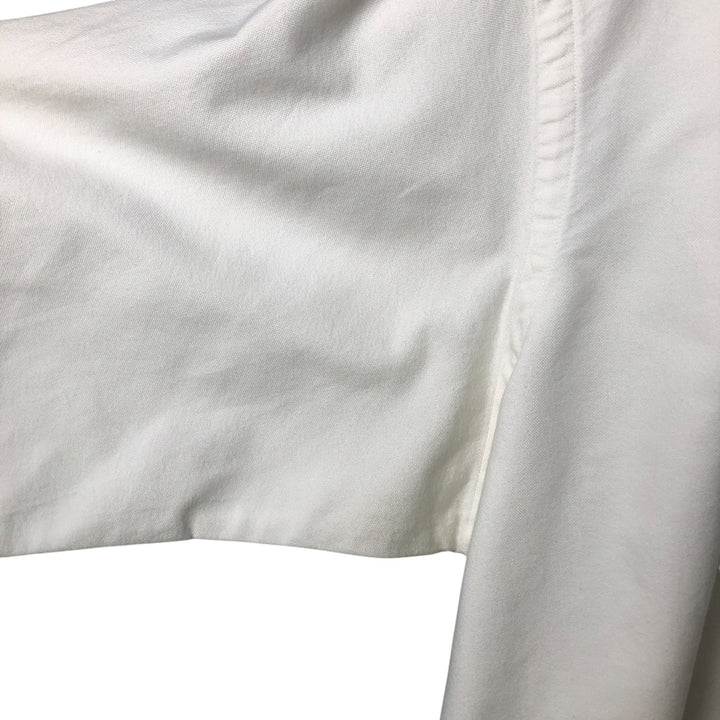 Ralph Lauren long sleeve button down shirt, men's size L cotton white type Vintage Second Hand