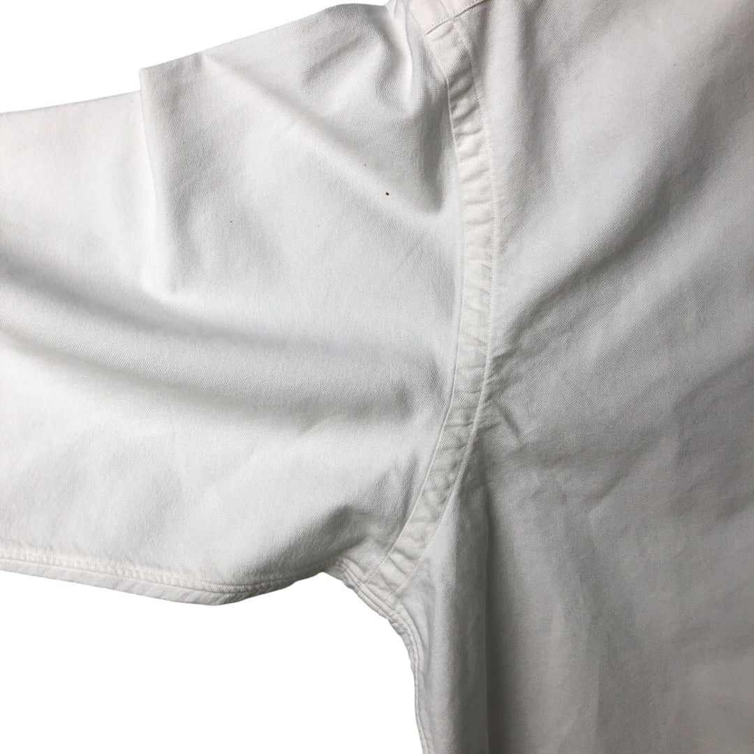 Ralph Lauren long sleeve button down shirt, men's size L cotton white type Vintage Second Hand