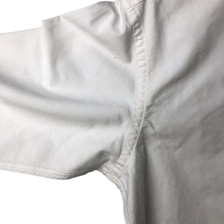 Ralph Lauren long sleeve button down shirt, men's size L cotton white type Vintage Second Hand