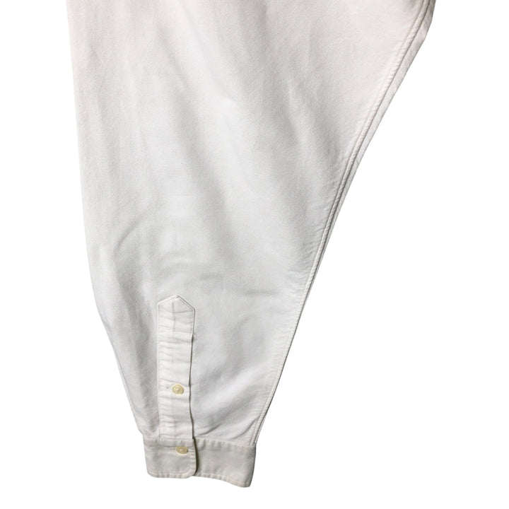 Ralph Lauren long sleeve button down shirt, men's size L cotton white type Vintage Second Hand