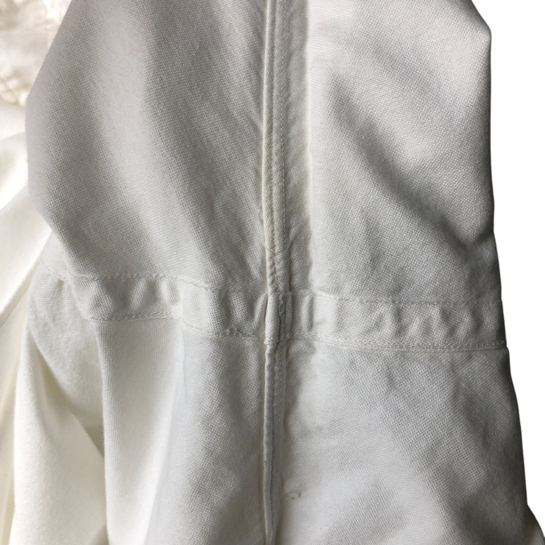 Ralph Lauren long sleeve button down shirt, men's size L cotton white type Vintage Second Hand