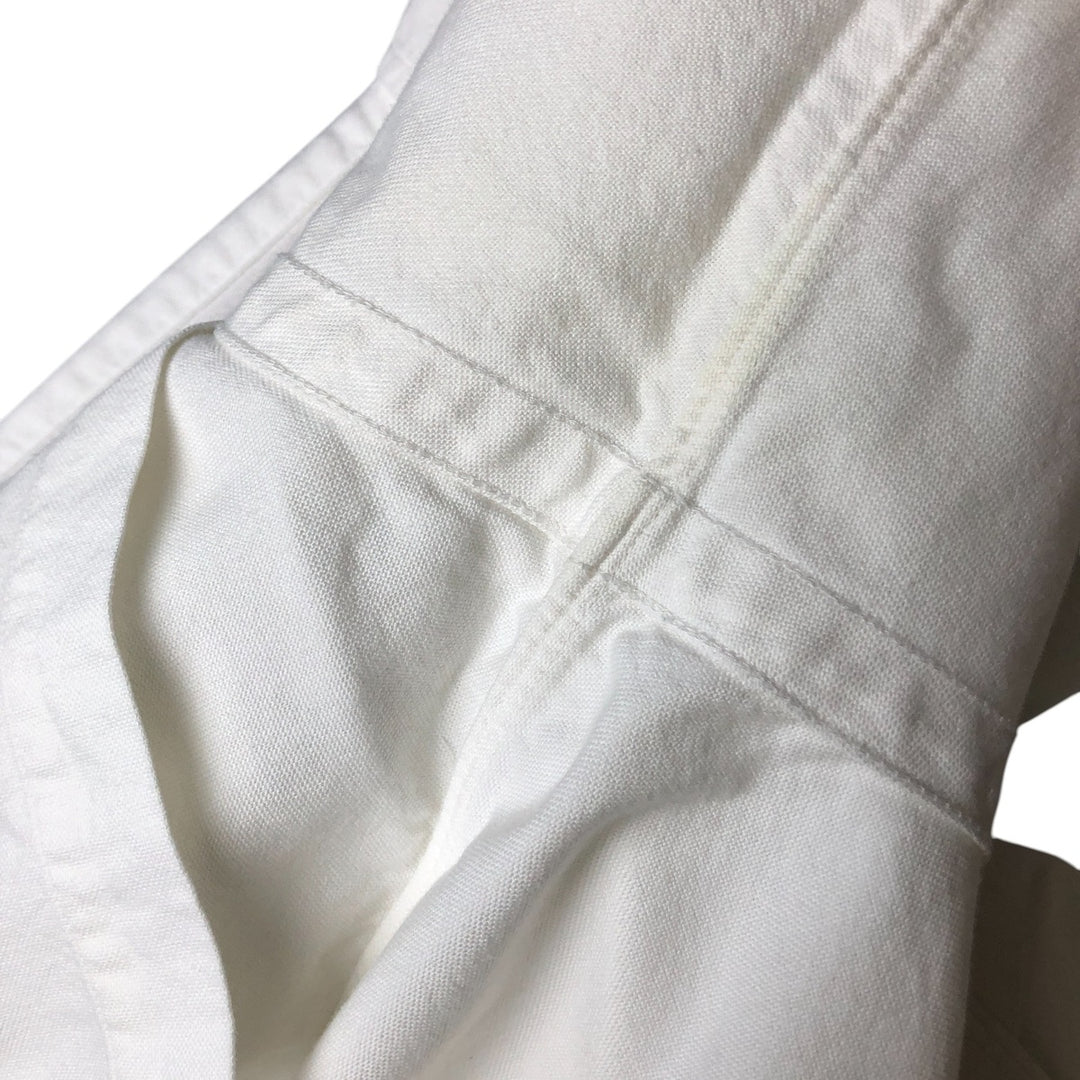 Ralph Lauren long sleeve button down shirt, men's size L cotton white type Vintage Second Hand