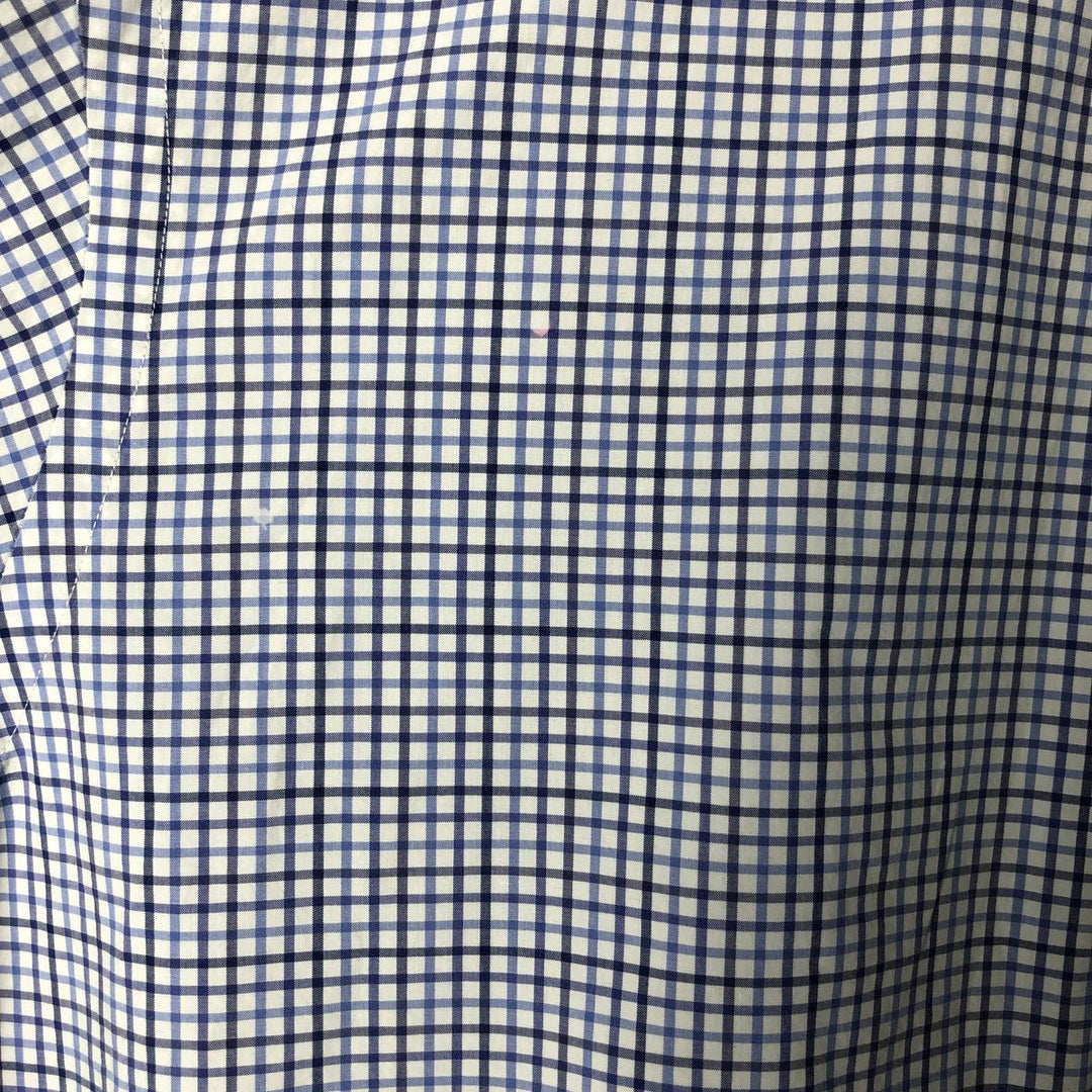 Ralph Lauren long sleeve button down check shirt, men's XL size cotton blue type Vintage Second Hand