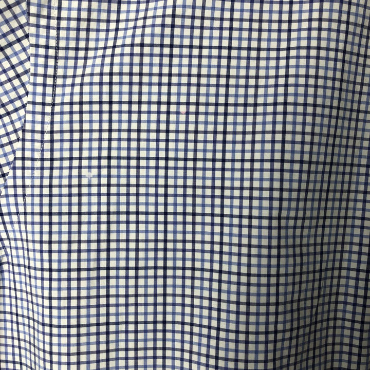 Ralph Lauren long sleeve button down check shirt, men's XL size cotton blue type Vintage Second Hand