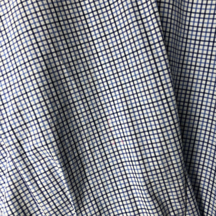 Ralph Lauren long sleeve button down check shirt, men's XL size cotton blue type Vintage Second Hand