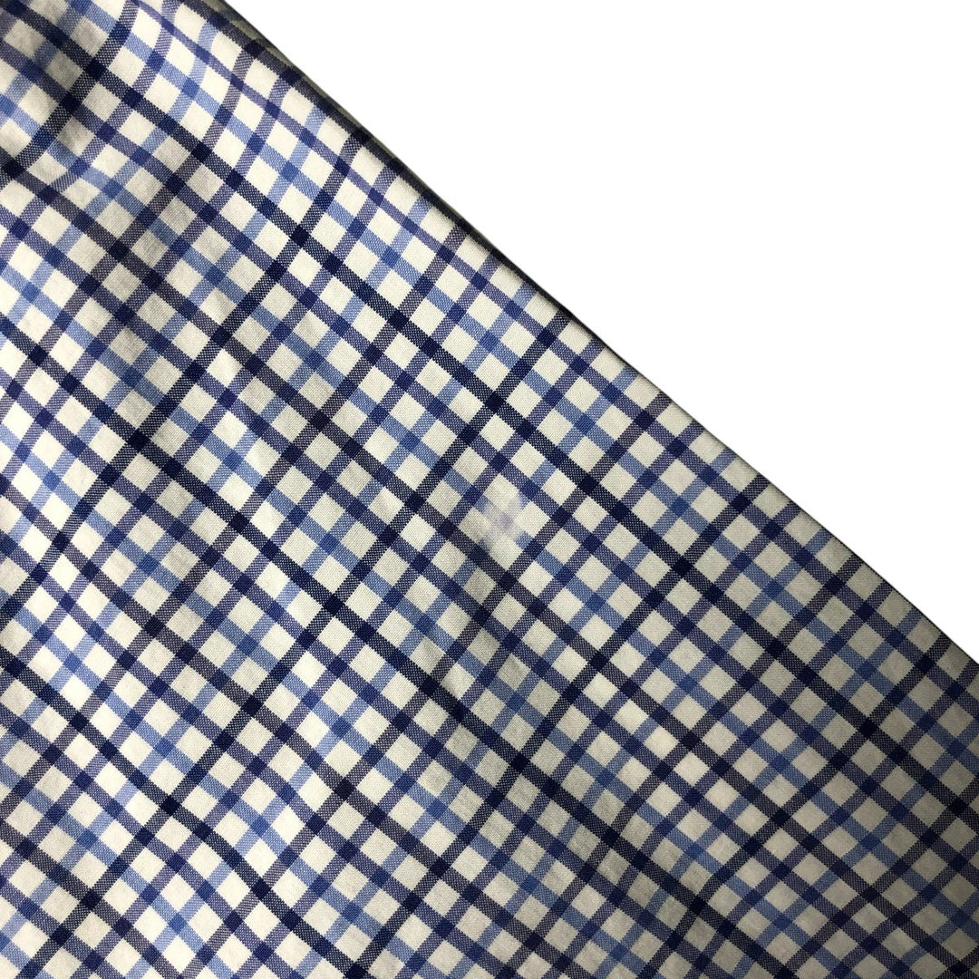 Ralph Lauren long sleeve button down check shirt, men's XL size cotton blue type Vintage Second Hand