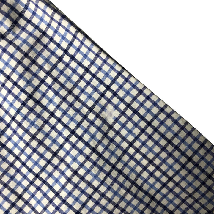 Ralph Lauren long sleeve button down check shirt, men's XL size cotton blue type Vintage Second Hand